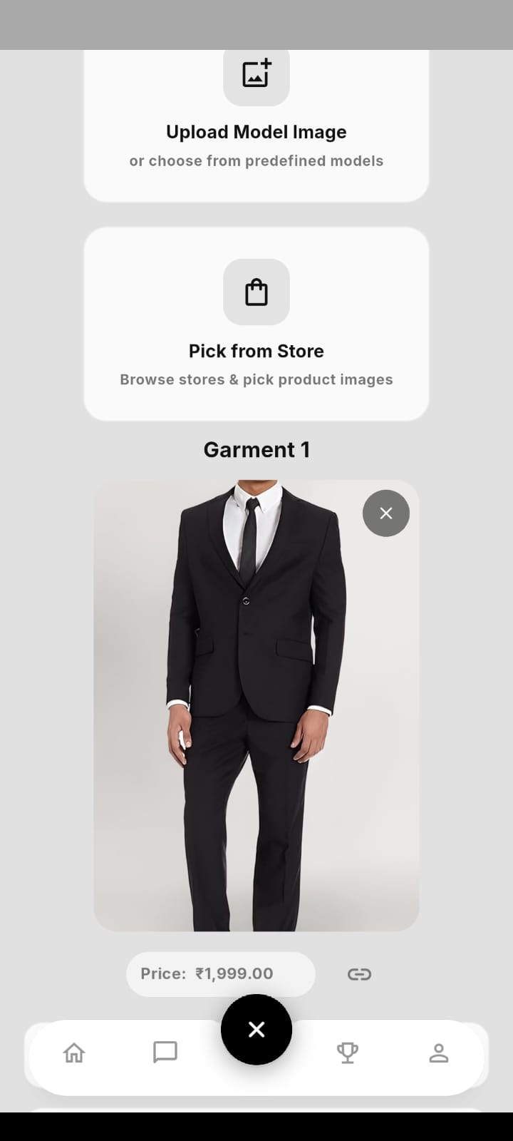 Step 1: Pick garment shorts